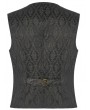 Punk Rave Gothic Retro Jacquard Vest for Men