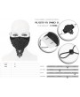 Devil Fashion Black Gothic Lace Beading Mask for Women