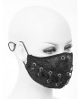 Devil Fashion Black Gothic Punk Lace-up Unisex Mask