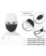 Devil Fashion Black Gothic Punk Lace-up Unisex Mask