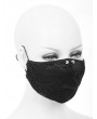 Devil Fashion Black Gothic Punk Rivet Unisex Mask