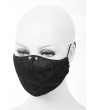 Devil Fashion Black Gothic Punk Rivet Unisex Mask