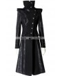 Punk Rave Black Alternative Gothic Long Hooded Coat for Women