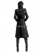 Punk Rave Black Alternative Gothic Long Hooded Coat for Women