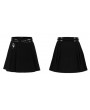 Punk Rave Black Street Fashion Gothic Punk Belt Short Skirt for Women