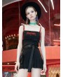 Punk Rave Black Street Fashion Gothic Punk Skirt with Detachable Pocket