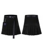 Punk Rave Black Street Fashion Gothic Punk Skirt with Detachable Pocket