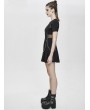 Devil Fashion Black Gothic Punk Summer Short Dress