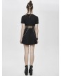 Devil Fashion Black Gothic Punk Summer Short Dress