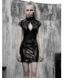 Punk Rave Black Cyber Prophet Futuristic Gothic Punk Sexy Short Dress