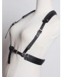 Black Gothic Punk PU LeatherBuckle Belt Harness