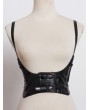 Black Gothic Punk PU Leather Buckle Belt Harness