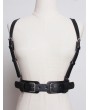 Black Gothic Punk PU LeatherBuckle Belt Harness