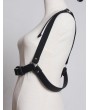 Black Gothic Punk PU Leather Belt Harness