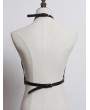 Black Gothic Punk PU Leather Body Bondage Buckle Belt Harness