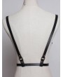 Black Gothic Punk PU Leather Buckle Belt Harness