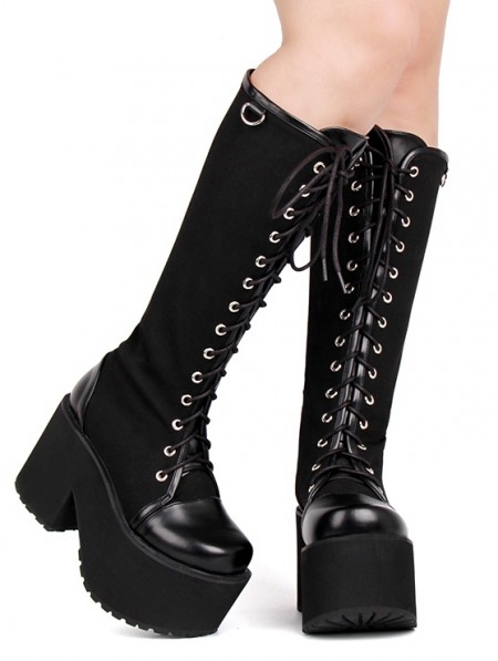 black platforms goth