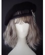 Black Street Fashion Gothic Punk Pin Chain Hat