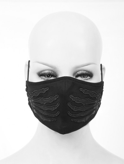 Devil Fashion Black Gothic Punk Skull Unisex Mask