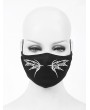 Devil Fashion Black Gothic Punk Pattern Unisex Mask