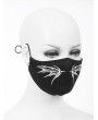 Devil Fashion Black Gothic Punk Pattern Unisex Mask