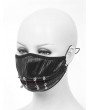 Devil Fashion Black Gothic Punk PU Leather Unisex Mask