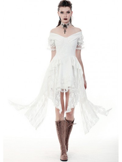 white gothic dress