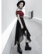 Punk Rave Street Fashion Chiffon Black Irregular Gothic Grunge Skirt