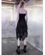 Punk Rave Street Fashion Black Tulle Irregular Gothic Grunge Skirt