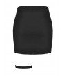 Dark in Love Black and White Gothic Grunge Punk Irregular Short Skirt