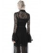 Dark in Love Black Vintage Gothic Lace Cape for Women