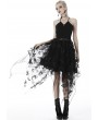 Dark in Love Black Gothic Butterfly Irregular Party Dress