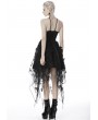 Dark in Love Black Gothic Butterfly Irregular Party Dress