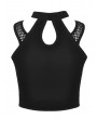 Dark in Love Black Gothic Punk Tank Top for Women