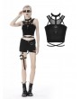 Dark in Love Black Gothic Punk Tank Top for Women