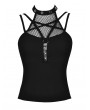 Dark in Love Black Gothic Punk Pentagram Sleeveless T-Shirt for Women