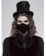 Punk Rave Red Gothic Embroidered Mask for Men