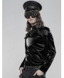 Punk Rave Black Gothic Punk Military Hat for Men