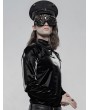 Punk Rave Black Gothic Punk Military Hat for Men