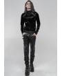 Punk Rave Black Gothic Punk Skull PU Leather Pants for Men