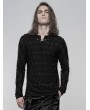 Punk Rave Black Gothic Punk Long Sleeve T-Shirt for Men