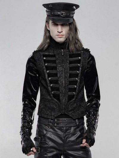 Punk Rave Black Gorgeous Retro Gothic Vest for Men