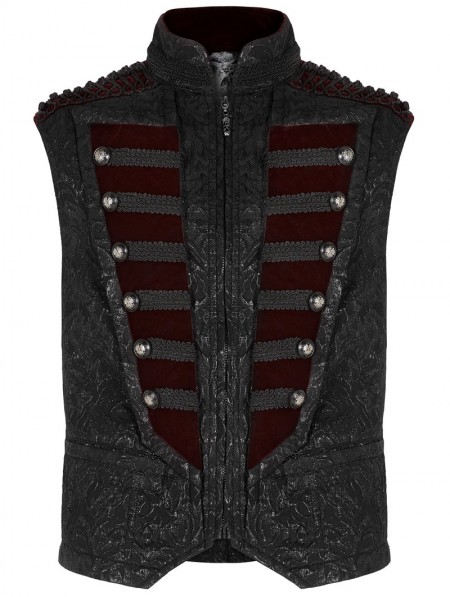 Punk Rave Black and Red Gorgeous Retro Gothic Vest for Men ...
