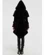 Punk Rave Black Velvet Winter Gothic Cape Coat for Women