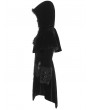 Punk Rave Black Velvet Winter Gothic Cape Coat for Women