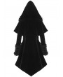 Punk Rave Black Velvet Winter Gothic Cape Coat for Women