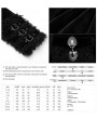 Punk Rave Black Velvet Winter Gothic Cape Coat for Women