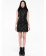 Punk Rave Black Chinese Cheongsam Style Cyber Gothic Short Dress