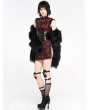 Punk Rave Black and Red Chinese Cheongsam Style Cyber Gothic Short Dress