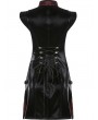 Punk Rave Black and Red Chinese Cheongsam Style Cyber Gothic Short Dress